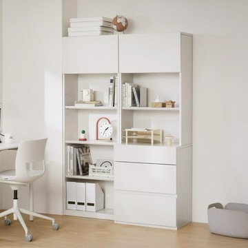 【iloom 怡倫家居】NEWT 600型書櫃 抽屜款款 五層/六層 書架 兒童書架 置物書架 書櫃 收納櫃 置物櫃