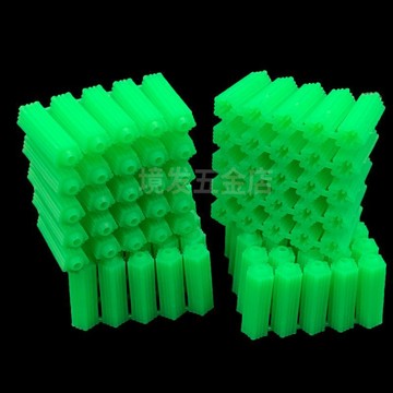 【台灣熱銷】綠色塑料膨脹管6mm6釐8mm8釐自攻螺絲釘膠塞牆塞漲塞脹塞膠粒M6M8