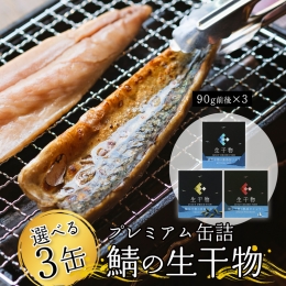 プレミアム 缶詰 選べる 3缶 セット ソフト干物 サバ 鯖 長期保存