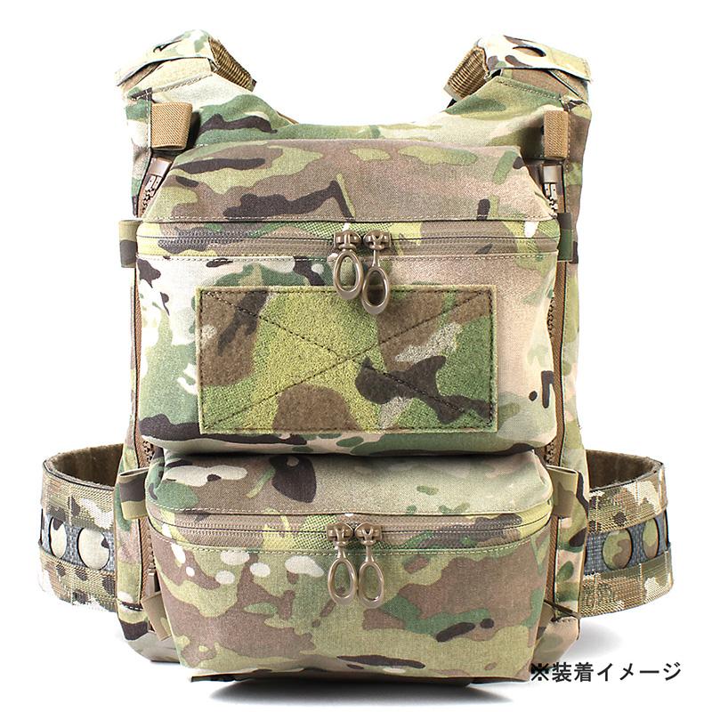 PEW Tactical FCスタイル バックパネルダブルポーチ コヨーテブラウン