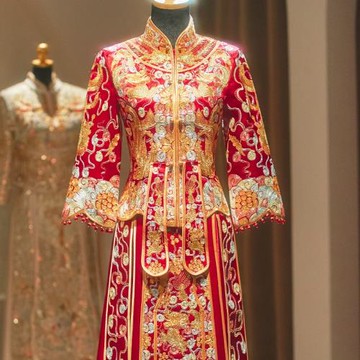 龍鳳褂新娘2025新款秋冬結婚中式嫁衣出門禮服紅色高端重工秀禾服