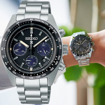 SEIKO精工 PROSPEX SPEEDTIMER三眼太陽能計時腕錶 聖誕節 禮物 送禮 V192-0AF0D/SSC819P1