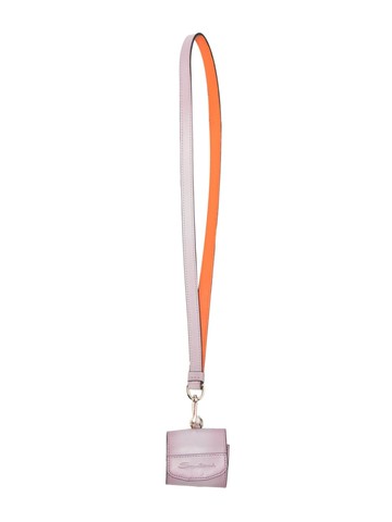 Santoni - neck-strap AirPods leather case - unisex - Calf Leather/Calf Leather - One Size - Pink
