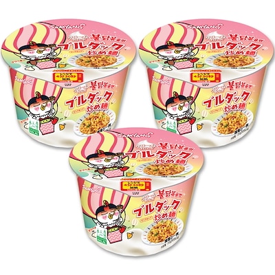 クリームカルボプルタク炒め麺 カップ麺 120g (CUP) 3個 韓国ラーメン