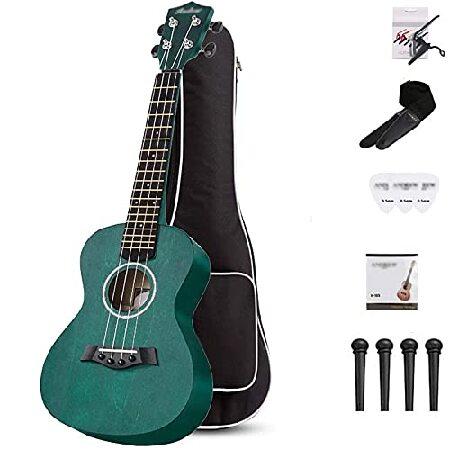 26-Inch Satin Mahogany Soprano Ukulele, Ukulele Beginner Kit Ukulele Quality Wood Ukulele with Geared Machine Head, Case Included, Soprano Ukulele Sta