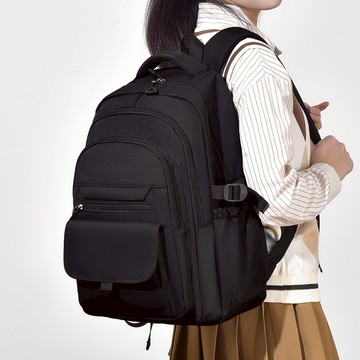 學生後背包 後背包 素色 大容量 雙肩包  背包 書包 包包 男生包包 女生包包 筆電背包 沐河 moodriver