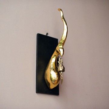 進口泰式餐廳足浴會所墻面裝飾品個性創意招財金色壁飾酒吧裝飾掛