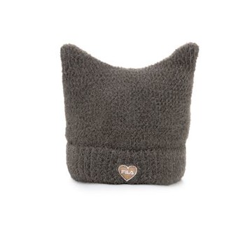 FILA官方直營 貓耳造型毛帽-灰色 HTZ-5201-GY