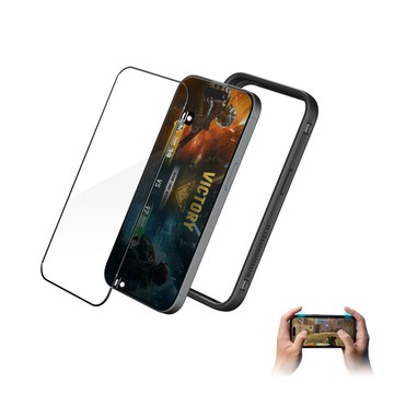 RHINOSHIELD iPhone 15 Pro Max (6.7吋) RhinoBuff FPS 精準操控套組(電競手機殼+霧面玻璃保護貼)