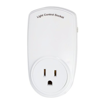 LongPing光控開關控制器 1入 光線感應自動啟動 節能省電 適用多種燈具  11cm  白色