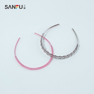 三福少女心透明波浪花發箍 可愛甜美公主風氣質頭箍 801063