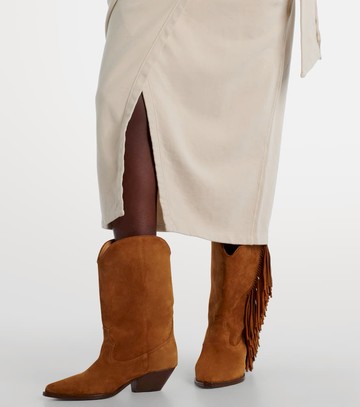 Marant Etoile Draped cotton jersey sweatshirt dress