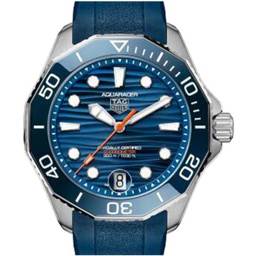TAG HEUER 豪雅 AQUARACER 天文台認證橡膠腕表(WBP5111.FT6259)x藍x42mm
