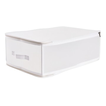 居家達人 日系無印風 大容量透明可折疊衣物收納箱 PP材質 防塵/防潮  1個