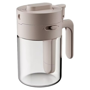 SP SAUCE 兩用式 玻璃調味罐 奶咖色  1個  300ml