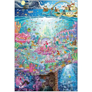 Tenyo 拼圖 1000片 小美人魚-海底世界 BF94884