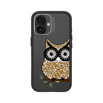 iPhone 16 Mod NX 黑 - 花生騷 WasangShow - 貓頭鷹