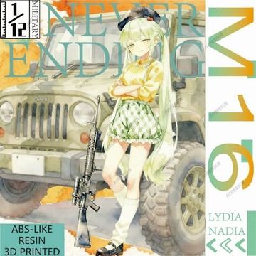 【台灣出貨】✨ 3D打印 樹脂材質M16 Series 微縮1/12比例塑料模型玩具不可發射 兵人武器 機娘武器