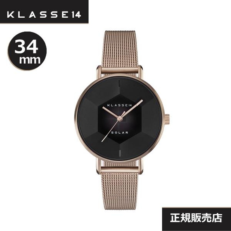 クラス14 Klasse14 腕時計 ソーラー時計 WVS22RG003W Volare Solar Darkness with Rose Gold  Mesh Strap 34mm【正規輸入品】 | LINEブランドカタログ