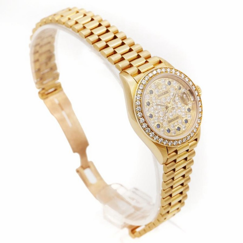 【純正パーツ】 ロレックス デイトジャスト 文字盤 24mm ゴールド 6963 ROLEX ロレックス デイトジャスト 6904 32番台 YG 金無垢 K18