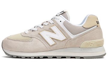 NEW BALANCE 574 SHOES BEIGE WHITE