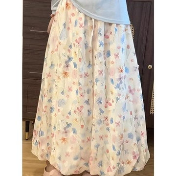 【24時熱賣】大碼梨形身材半身裙女2026新款夏季別緻花苞裙褲胖MM遮肚顯瘦褲子
