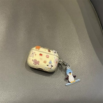 小衆半透可愛小動物適用於適用airpod5耳機殼 蘋果耳機Pro/2/3代保護套 全系列適用