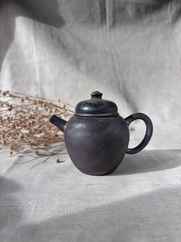 柴窯玫瑰金茶壺-E