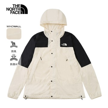 The North Face北面男款米白色WindWall防風外套｜8DGDROU