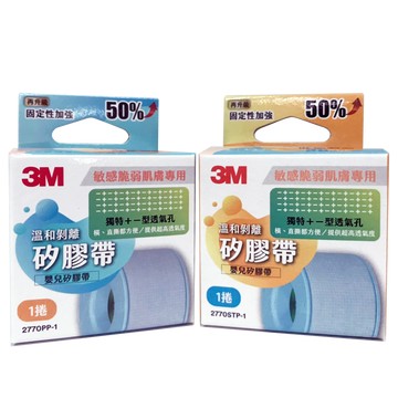 【醫護寶】3M-溫和剝離矽膠帶 抗過敏 (一般型1吋*1.37公尺/加長型1吋*5公尺)