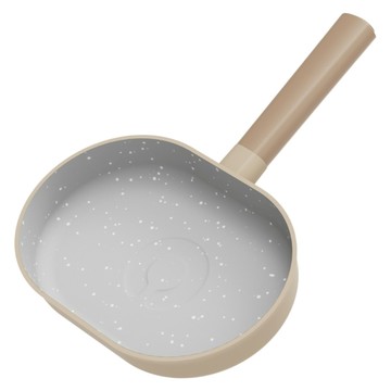 Lanmi 懶米 鈴鐺系列 麥飯石聚油煎鍋 太妃糖  1個  24cm