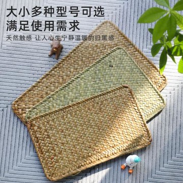 天然草編隔熱墊網紅美食拍照道具防燙杯墊砂鍋防燙墊餐廳碗碟杯墊