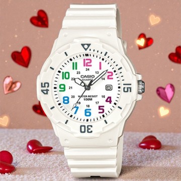 LRW-200H-7B 繽紛色彩 輕巧防水 學生最愛指針錶