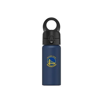 磁吸水壺 AquaStand 不鏽鋼 480cc - 無吸管 子夜藍 - NBA - Logo-金州勇士 Golden State Warriors - Light