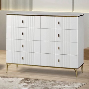 文創集 金莎4尺岩板八抽斗櫃-120x40x99cm免組