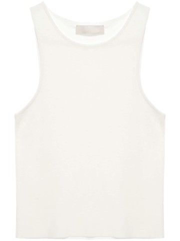Amomento - fine-knit sleeveless top - women - Rayon/Nylon - 0 - Neutrals