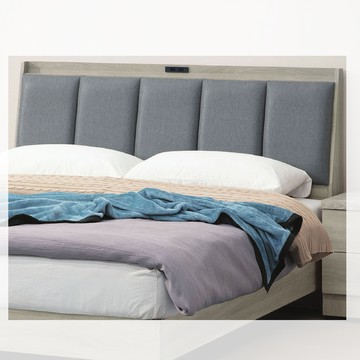 【顛覆設計】恩樂米貓抓皮靠枕插座床頭片(雙人5尺)