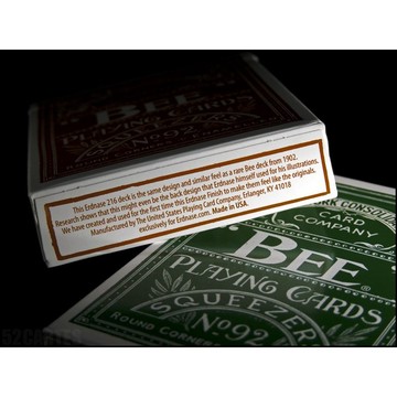 【USPCC 撲克】Bee Erdnase #216 撲克牌 綠色 S1021998505