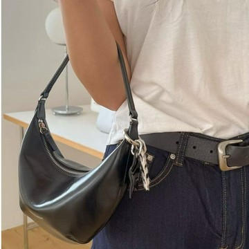 【Bucks&leather】迷你真皮月灣腋下包 - 少量現貨
