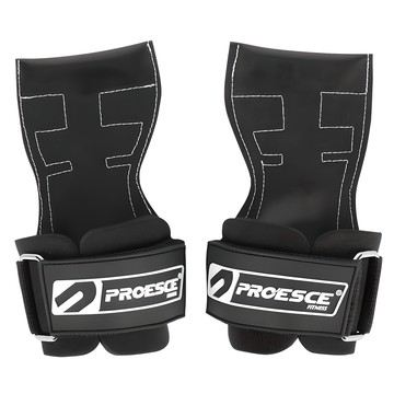 PROESCE 專業易握健身握力帶  M(8.5 x 16cm)  1雙  黑色