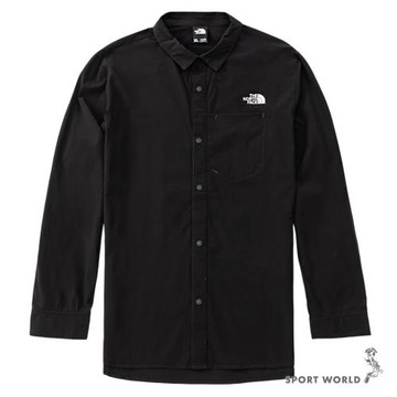 The North Face 北面 長袖上衣 男裝 襯衫 防潑水 黑 NF0A4NCQJK3