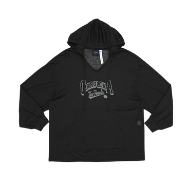 NCAA HARVARD 長袖上衣 女款薄外罩帽T 黑色 75521051 20 noH39