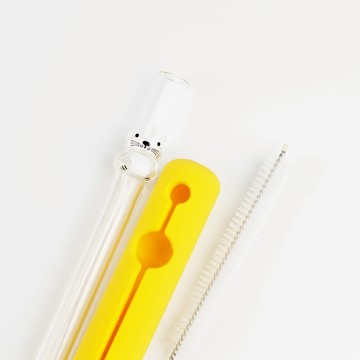 【好玻GOODGLAS】海豹造型玻璃吸管 ✦雙11慶/指定商品單件85折✦