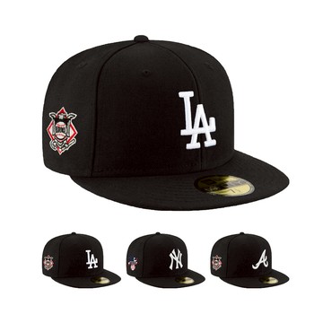NEW ERA 59FIFTY 5950 獨家訂製 國家聯盟 / 美國聯盟 道奇 洋基 勇士 黑色 全封帽 全尺寸