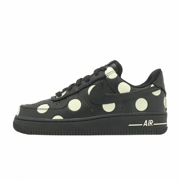 Nike 休閒鞋 Wmns Air Force 1 07 女鞋 黑 皮革 點點 AF1 IR8647-001