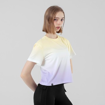 Ice Feather漸層短版短袖上衣｜共3色｜XFK2TS1109