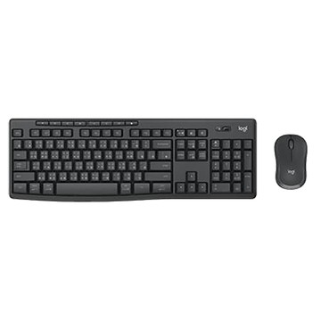 羅技Logitech無線鍵鼠組企業版/MK370/石墨灰