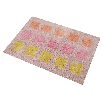 cottonfield 【亞格】純棉雙面編織踏墊-粉色(50x80cm)