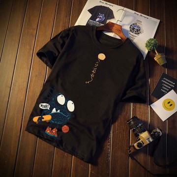 日系短袖T恤男春秋潮流百搭衣服寬松大碼潮牌半袖夏季體恤打底衫