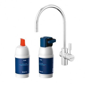 BRITA mypure P1硬水軟化櫥下型濾水系統+P1000濾芯_內含2芯(國家標準可生飲)